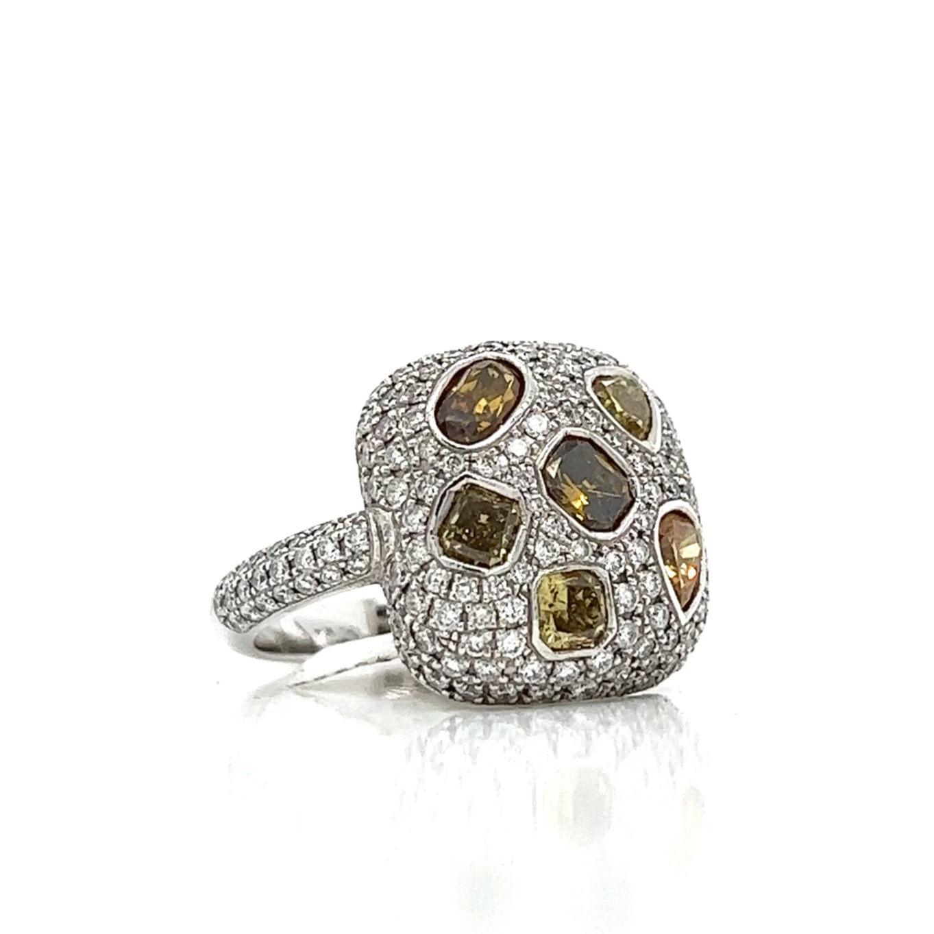 Honeycomb Diamond  Ring