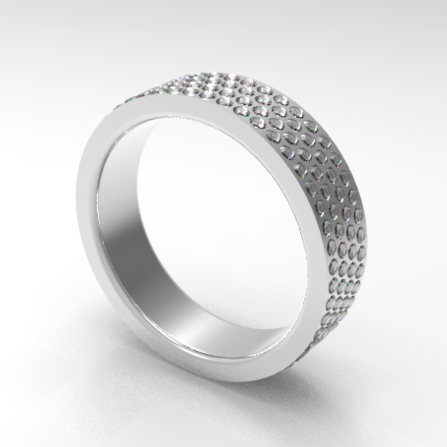 Custom Diamond Men's Band