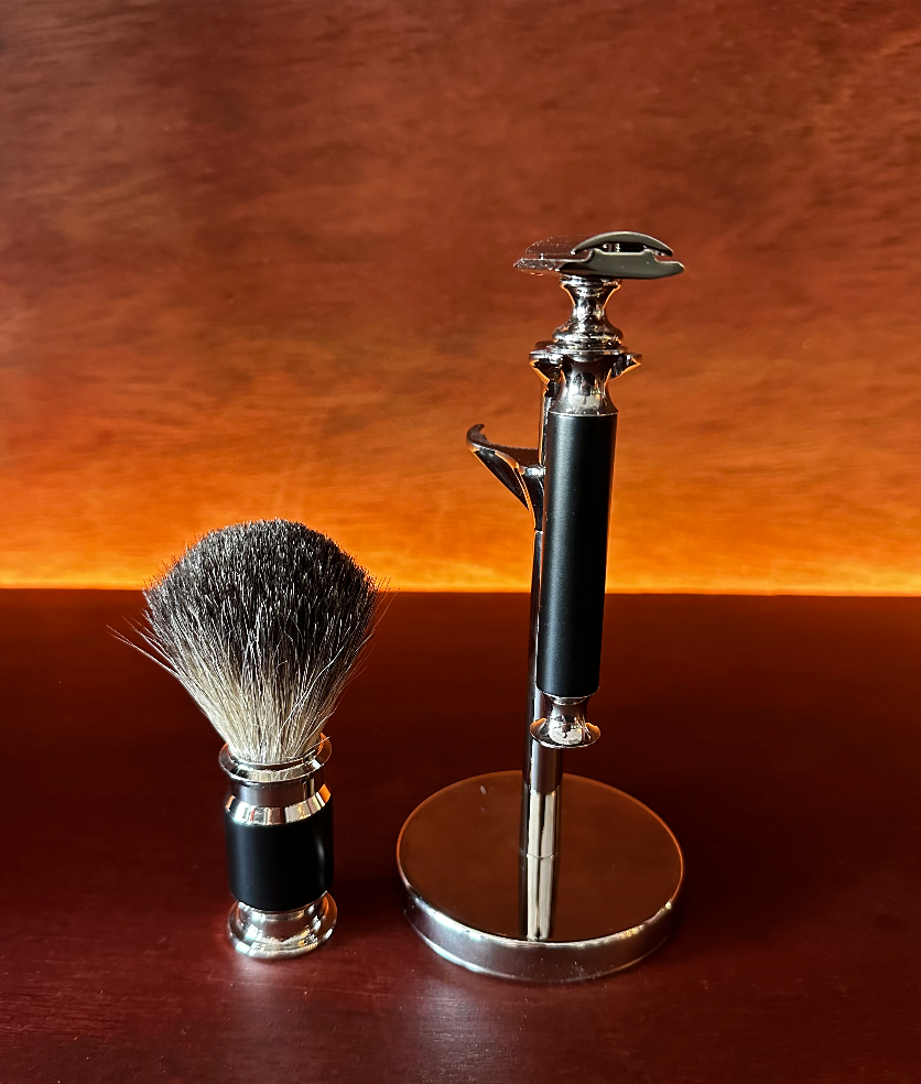 Black & Silver Shaving Set III