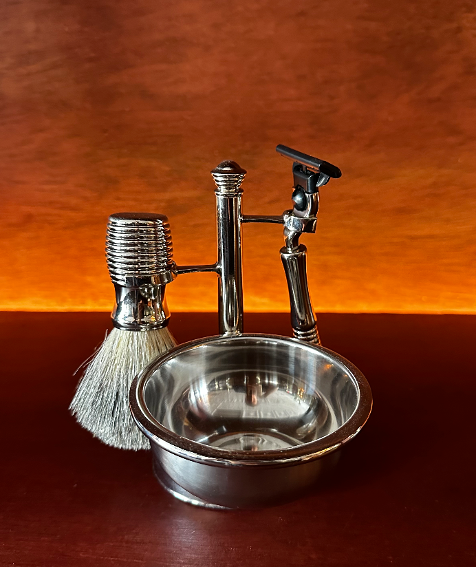 Luxe Chrome Shaving Set I