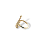 Gilded Serpent ring