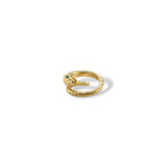 Gilded Serpent ring
