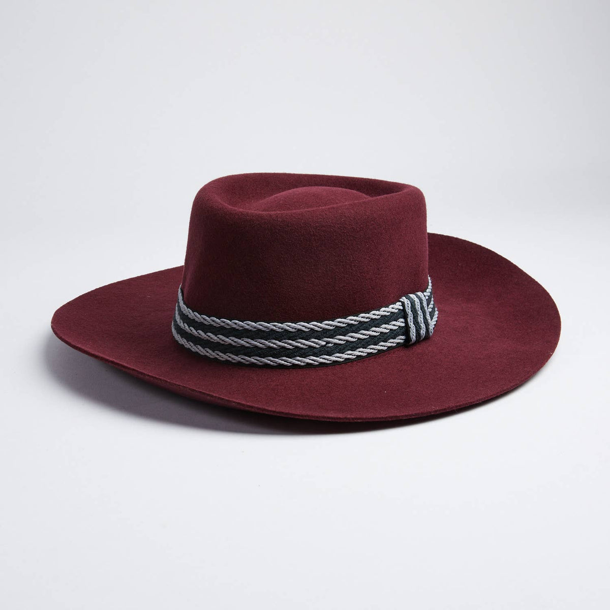 Valencia Spanish Burgundy Wool Hat