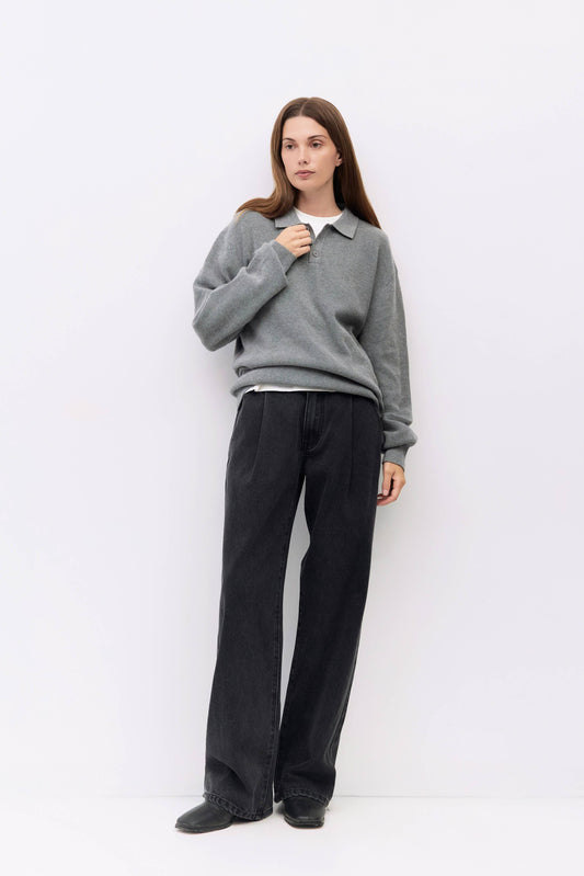 The Monroe Jeans | Pleated Wide Leg Jeans