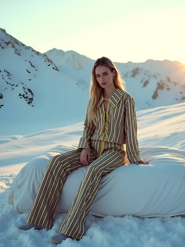 Spring Blizzard Striped  Shirt