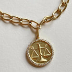 The Libra Zodiac Pendant Charm