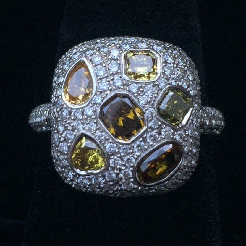 Honeycomb Diamond  Ring