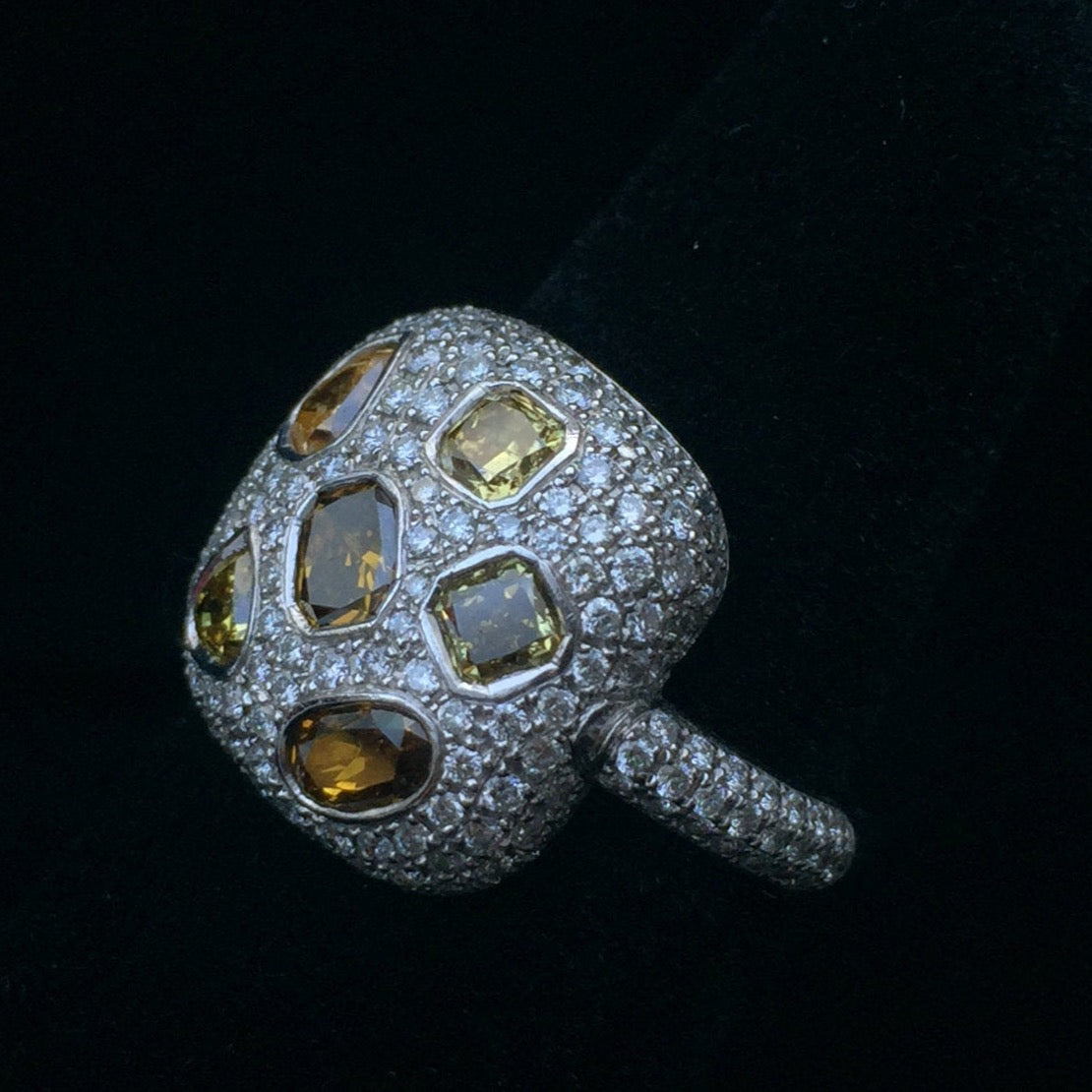 Honeycomb Diamond  Ring