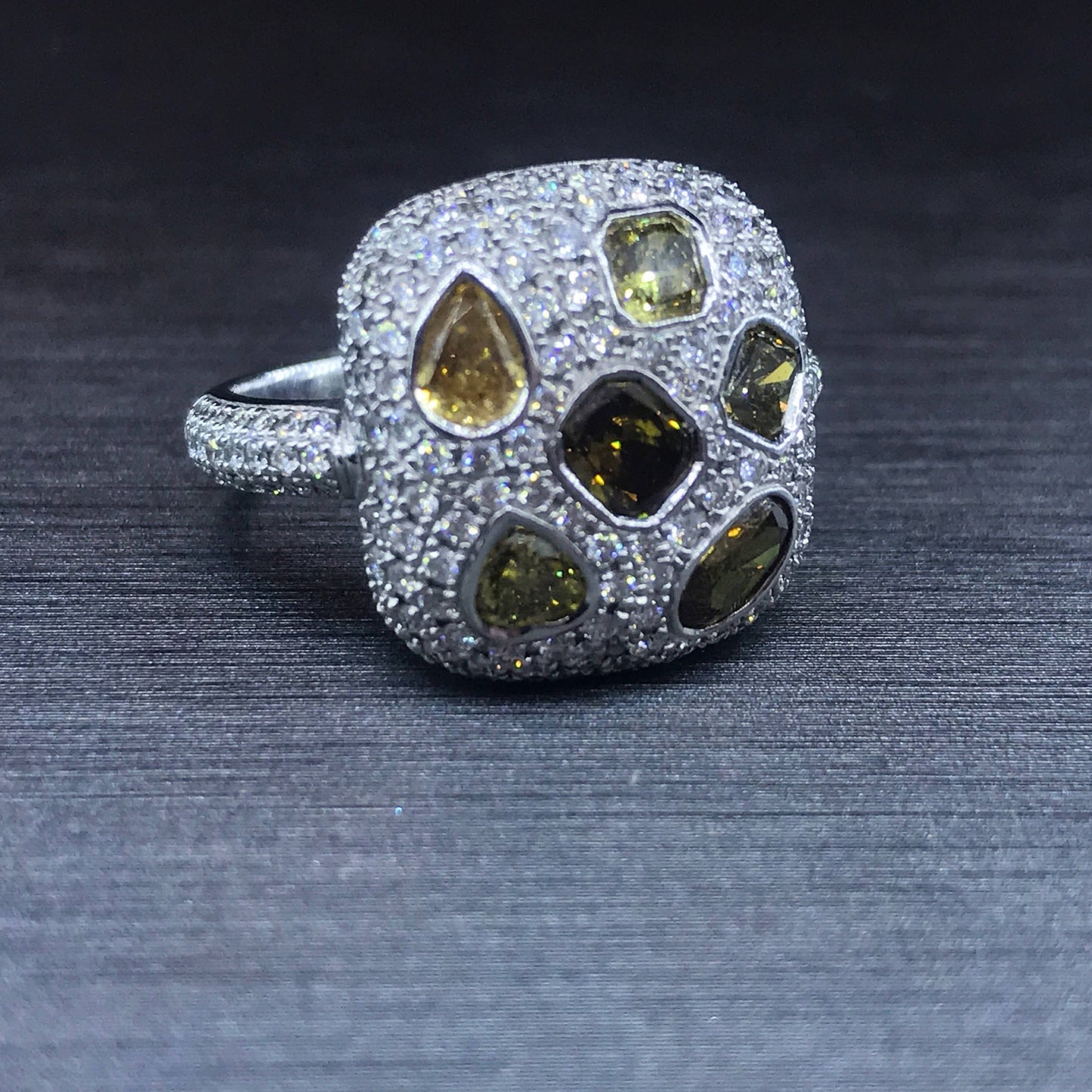 Honeycomb Diamond  Ring