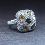 Honeycomb Diamond  Ring
