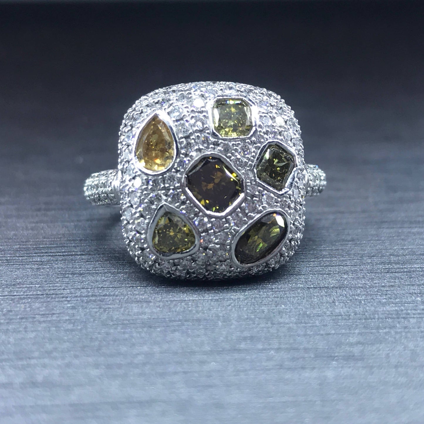 Honeycomb Diamond  Ring