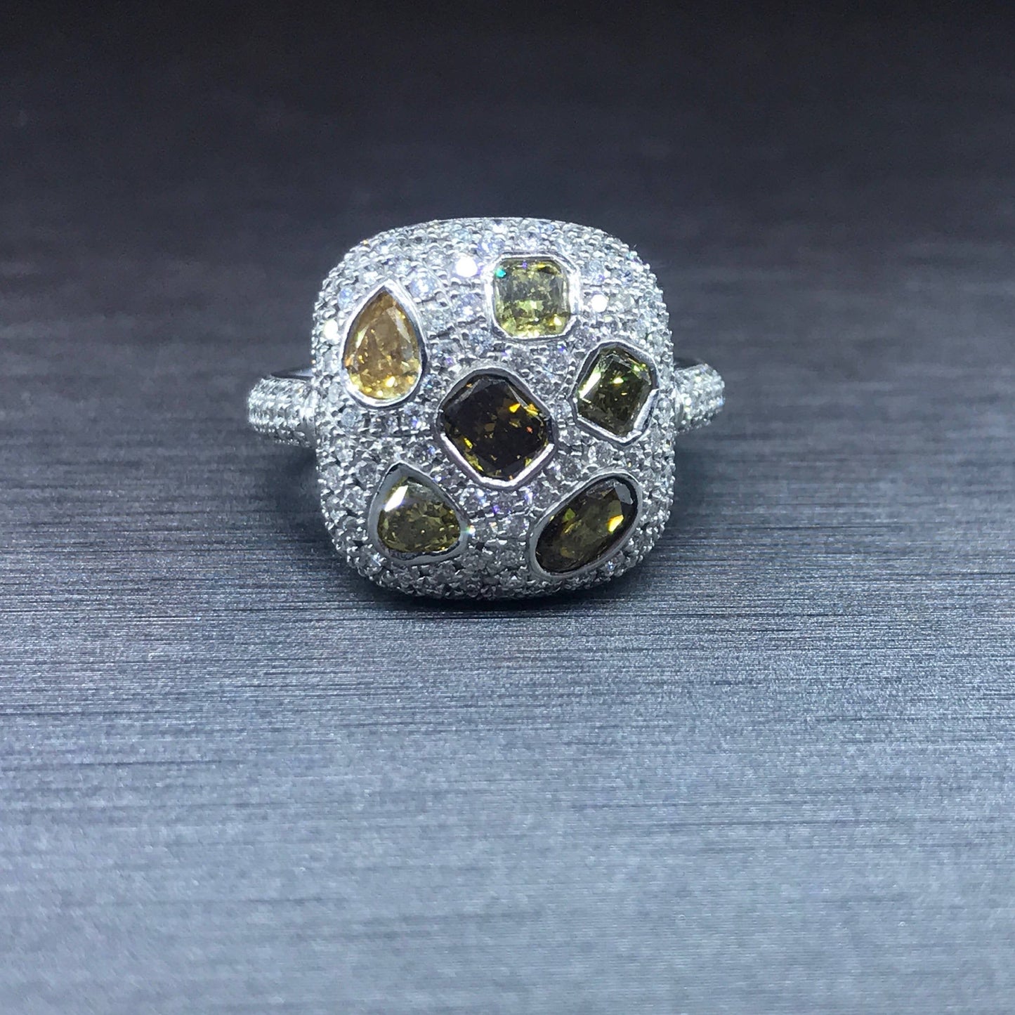 Honeycomb Diamond  Ring