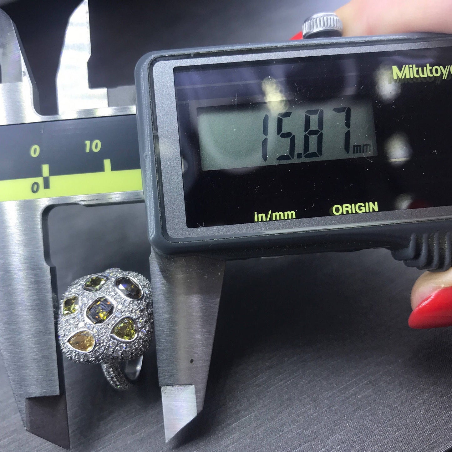 Honeycomb Diamond  Ring