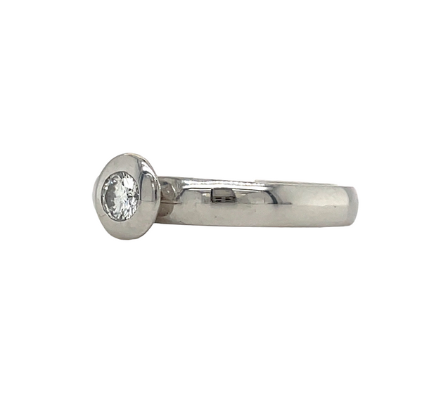 Well Rounded Bezel Diamond Ring