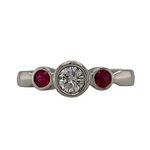 Three Stone Ruby Ring