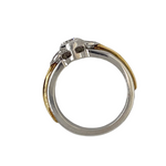 Platinum & Gold 3 Stone Engagement