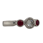Three Stone Ruby Ring