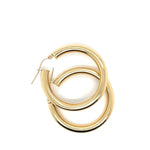 Classic Chunky 14K Gold Hoops
