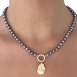 on the neck
