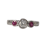 Three Stone Ruby Ring