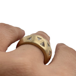Chunky Trillion Diamond Band