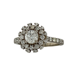 Pave share prong ring