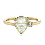 Perfect Pear Rose Cut Engagement