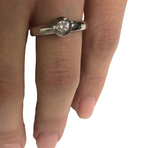 Well Rounded Bezel Diamond Ring
