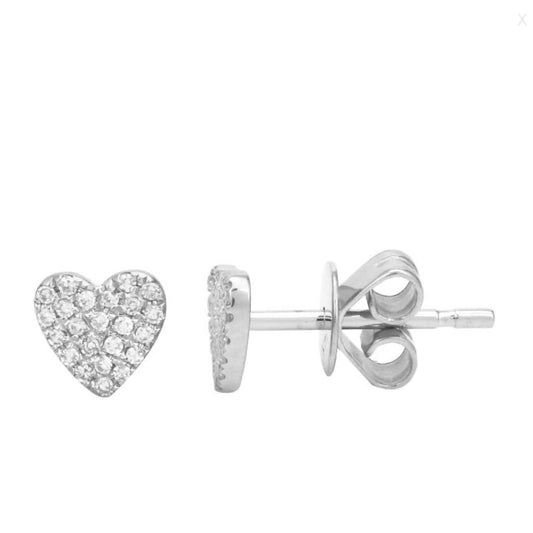 PAVÉ Dainty Heart White Gold