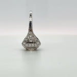 Vintage Art Deco Square Halo Diamond Ring