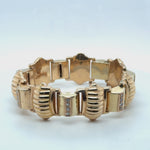 Retro-style Dome Link Bracelet