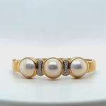 Three Pearl Bangle