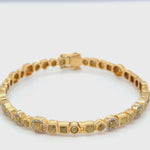 Raw Yellow Diamond Bangle