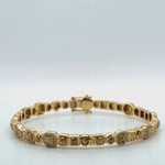 Raw Yellow Diamond Bangle