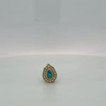 Australian Blue Opal Halo Drop