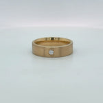 Diamond Center Wedding Band
