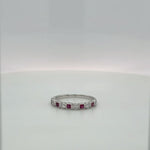 The Princess-cut Ruby and Diamond ring